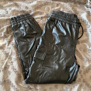 Pleather Joggers